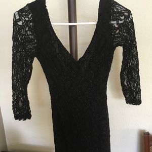 UO Pins & Needles black lace dress XS